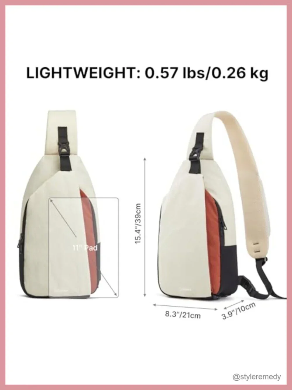 G4Free Sling Bag RFID Blocking Crossbody Nylon Shoulder Bag Travel Casual